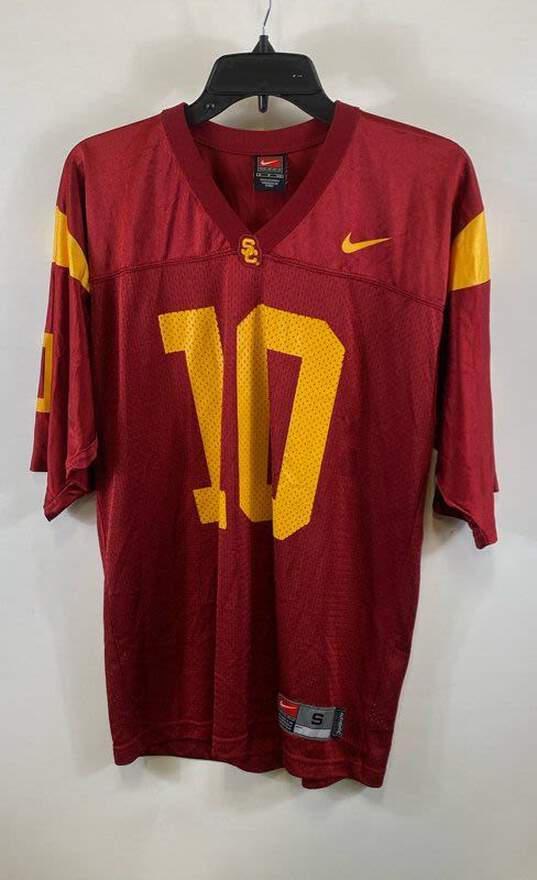 Nike Mens Red V-Neck USC Trojans #10 NCAA Football Jersey Size Small image number 1