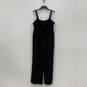 NWT Womens Black Smocked Adjustable Strap One Piece Jumpsuit Size 18/20 image number 1