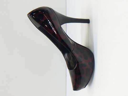 Carlos Santana Women's Leopard Print Burgundy Heel Size 8.5M image number 2
