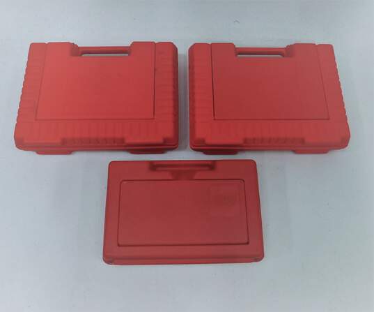 Vintage Red Lego Storage Containers Boxes Cases image number 1