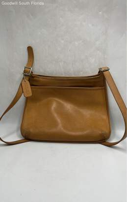 Coach Womens Brown Leather Crossbody Bag alternative image