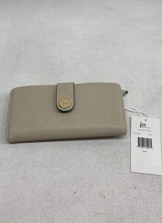 Jessica Moore Cream Leather Wallet NWT image number 1