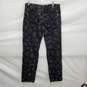 Pilcro The Wanderer WM's Black Floral Corduroy Pants Size 28-Tall image number 2