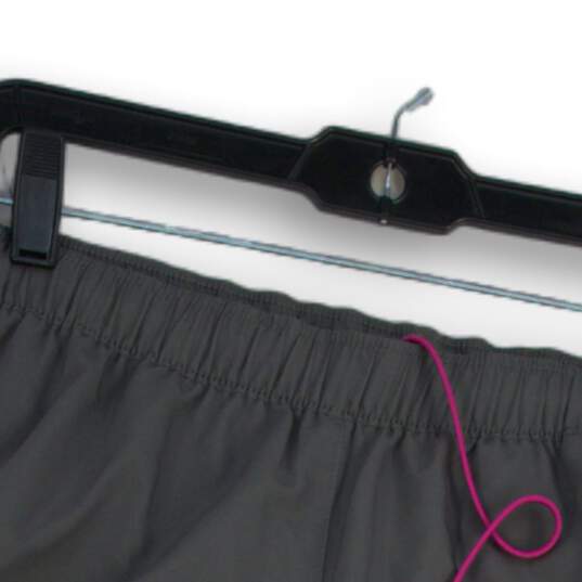 Adidas Womens Gray Flat Front Elastic Waist Drawstring Athletic Shorts Size XS image number 3