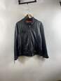 Wilson Leather Mens Black Long Sleeve Full Zip Biker Jacket Size X Large image number 1