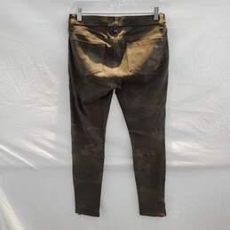 Rag & Bone Desert Camo Lamb Leather Jeans Size 27 alternative image