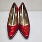 Vintage Stuart Weitzman Red Quasar Patent Leather Stiletto Heels Women's 5.5 image number 3