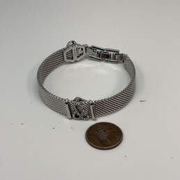 Designer Stella & Dot Silver-Tone Box Clasp Fashionable Mesh Chain Bracelet alternative image