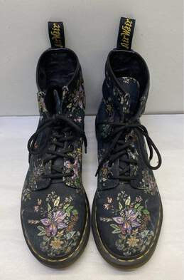 Dr Martens Floral Print Castel Combat Boots Multicolor 7