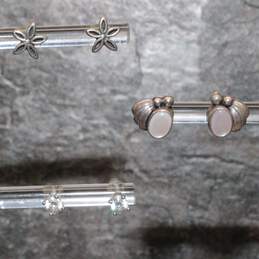 3 Pairs of Elegant Sterling Silver Earrings 3.2g