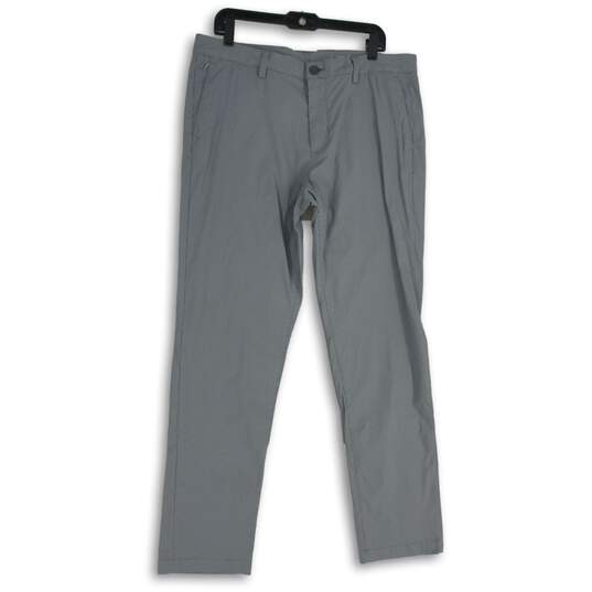 Tommy Bahama Mens Blue Gray Flat Front Pocket Straight Leg Chino Pants Sz 36X32 image number 1