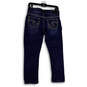 Womens Blue Denim Medium Wash Pockets Stretch Straight Leg Jeans Size W26 image number 2