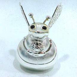 Vintage Reed & Barton Bumble Bee Silver Plated Coin Bank