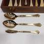 Towle Silversmith Gold Tone 43pc Flatware Set in Wood Case image number 2