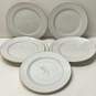 Southwick Porcelain China Dinner Plates, Platinum Rim 7Pc. Set Tableware image number 1