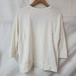 Eileen Fisher Loose Fit White Pullover LS Shirt Women's XS alternative image