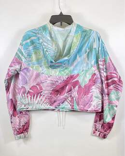 NWT Nike Women Multicolor Floral Sportswear Windrunner Cropped Jacket Size XS alternative image