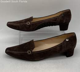 Authentic Tod's Womens Dark Brown Low Platform Wedges Size EUR 38.5