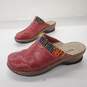 Josef Seibel Women's Red Leather Clogs Size 41 image number 2