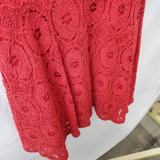 Red Lace Women's BB Dakota Size 0 Party Dress image number 3