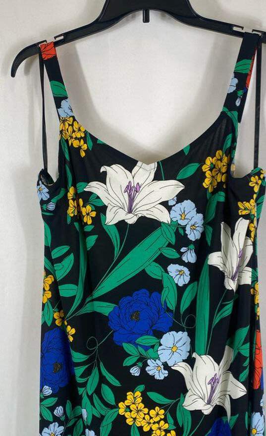 NWT Roz & Ali Womens Multicolor Floral Sleeveless V-Neck Long Maxi Dress Size XL image number 3