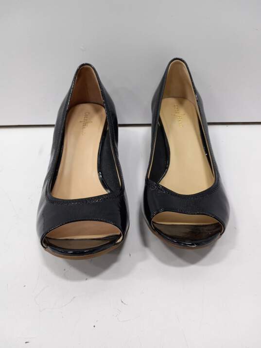 Cole Haan Women's Air Tali Black Peep Toe Wedge Heels Size 8B image number 1