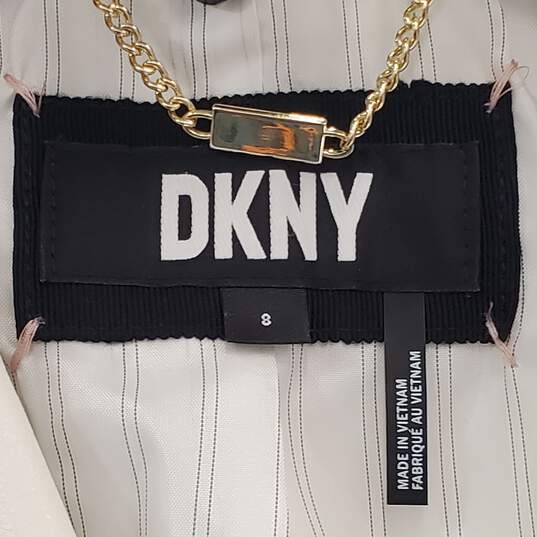 DKNY Women White Blazer Sz 8 nwt image number 5