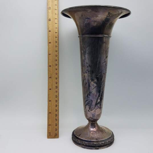 Perlude International Weighted Sterling Silver 10" Vase 358.1g image number 7