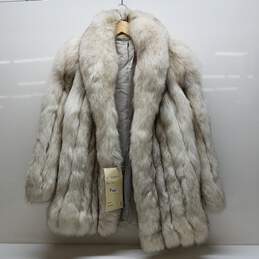 Women's Blue Fox Fur Coat Approx. Size L