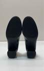 Tory Burch Janey Black Leather Pump Block Heels Women's Size 5.5 image number 5