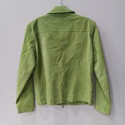 Coldwater Creek Green Leather Jacket Size S alternative image