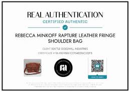 AUTHENTICATED REBECCA MINKOFF RAPTURE FRINGE 11x8x3 SHOULDER BAG alternative image