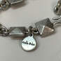 Designer Stella & Dot Silver-Tone Rhinestone Statement Necklace With Box image number 4