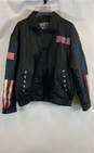 American Leather Black Bomber Jacket - Size XXL image number 1