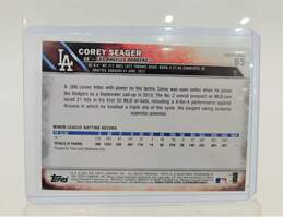 2016 Corey Seager Topps Rookie Los Angeles Dodgers alternative image