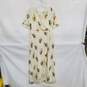 Madewell Ivory Floral Patterned Lined Maxi Dress WM Size 12 image number 1