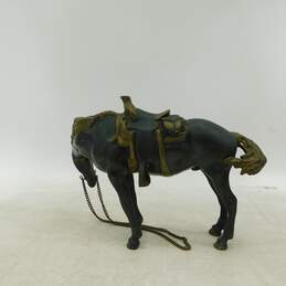Vintage Cast Metal Bronze Stallion Horse Sculpture Home Decor alternative image