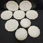 Bundle of 6MCP Czechoslovakian Made White Ceramic Plates w/3 Matching Bowls image number 2