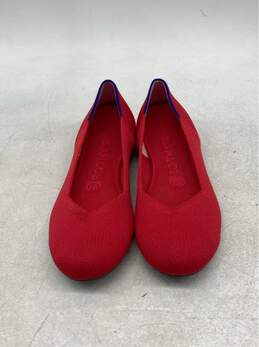 Rothy's Red Knit Ballet Flats - Comfortable and Stylish, Size 7.5