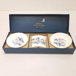 Royal Worcester Bone China  Cocktail 3 Piece  Boxed Set