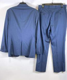 Perry Ellis Mens Blue Long Sleeve Single Breasted Straight Leg 3 Piece Suit Sz M alternative image