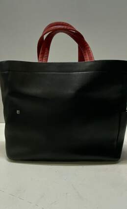 Bally Smooth Leather Top Handle Tote Black