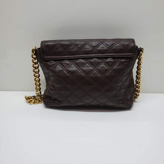 Marc Jacobs Quilted Brown Leather Shoulder Bag image number 3