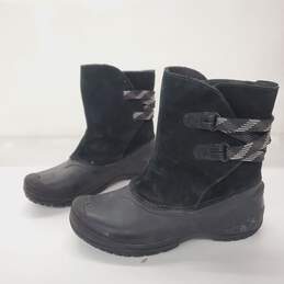 The North Face Women's Black Suede Winter Boots Size 7.5