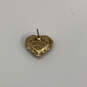 Designer Betsey Johnson Gold-Tone Animal Print Heart Shaped Stud Earrings image number 4