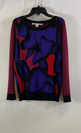 Diane Von Furstenberg Floral Sweater - Size Medium