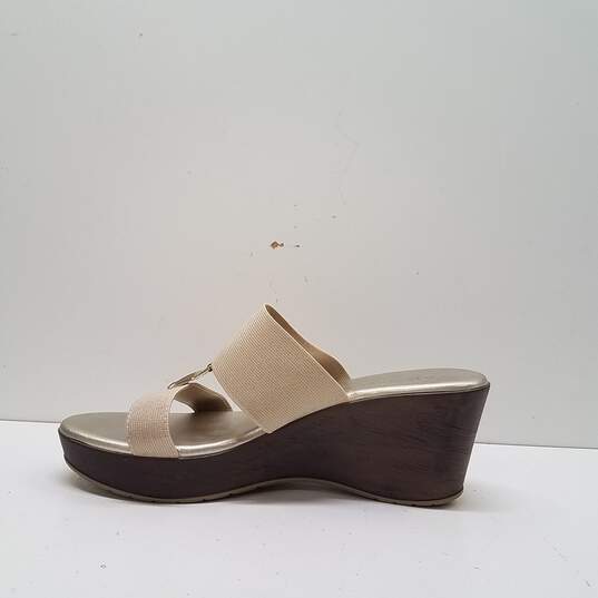 Anne Klein Hermina Light Sand  Brown Wedge Sandals  Size 10 image number 2
