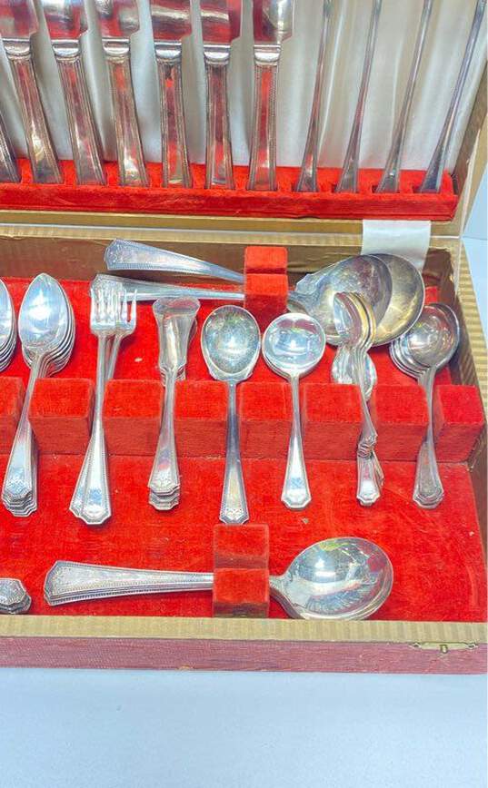 National Silver Co. NPNS Silver Plated 78 Piece Cutlery Service Set image number 6