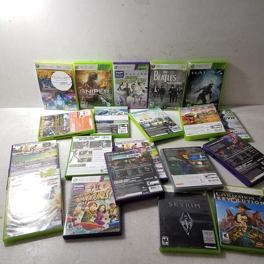 Lot of 20 Microsoft Xbox 360 Games.