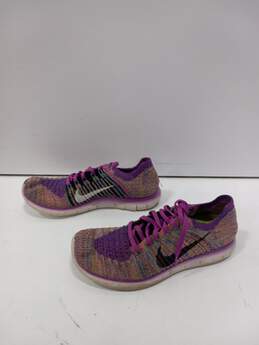 Nike Free RN FlyKnit Women's Purple/Pink/Green/Blue Mixture Shoes Size 8.5 alternative image